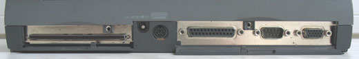 Samsung Note Master. Открытые крышки: слева разъем Сablemaster, в правой нише LPT, COM, VGA