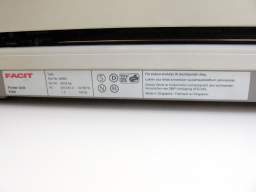 Матричный принтер FACIT E560, данные производителя на задней панели