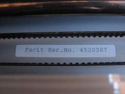 Матричный принтер FACIT E560, серийный номер