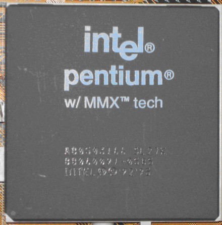 Intel Pentium w/MMX, 166 MHz