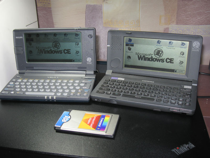 Philips Velo 1 (процессор MIPS) и Compaq PC Companion C140 (процессор SH-3)
